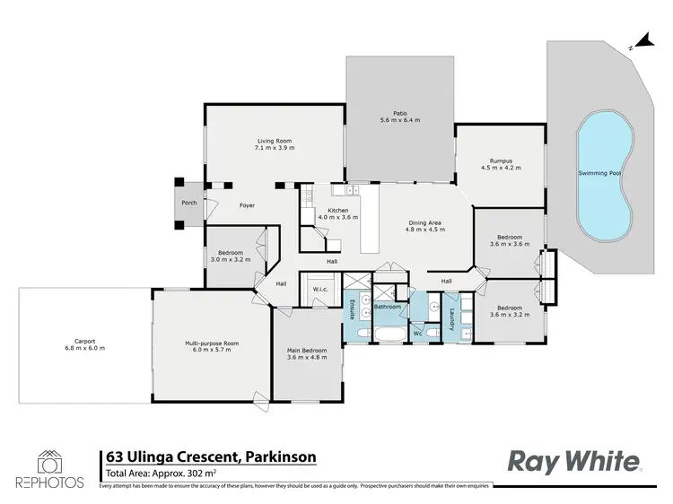 Floorplan of Homely house listing, 63 Ulinga Crescent, Parkinson QLD 4115