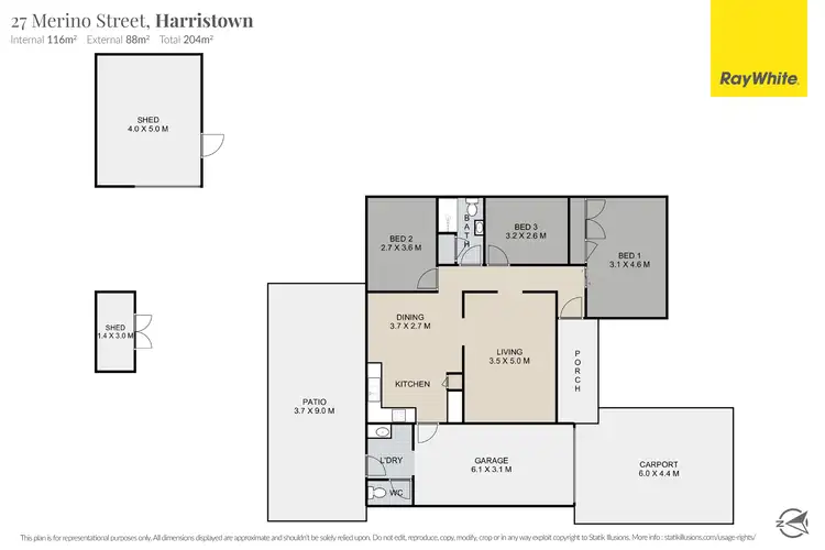 Floorplan of Homely house listing, 27 Merino Street, Harristown QLD 4350