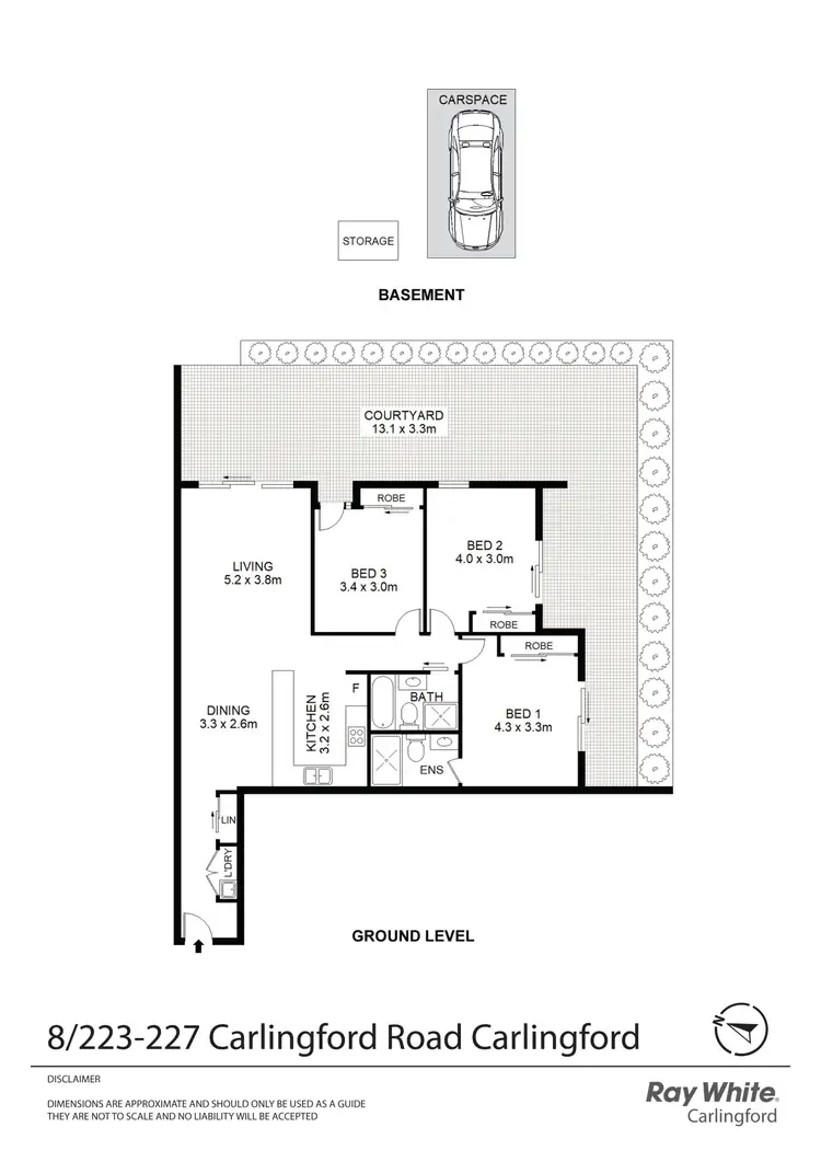 Floorplan of Homely apartment listing, 8/223-227 Carlingford Road, Carlingford NSW 2118
