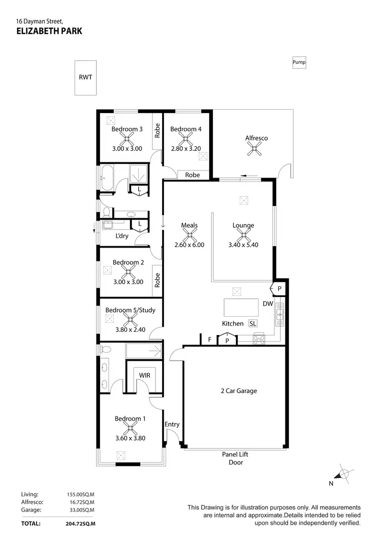 Floorplan of Homely house listing, 16 Dayman Street, Elizabeth Park SA 5113