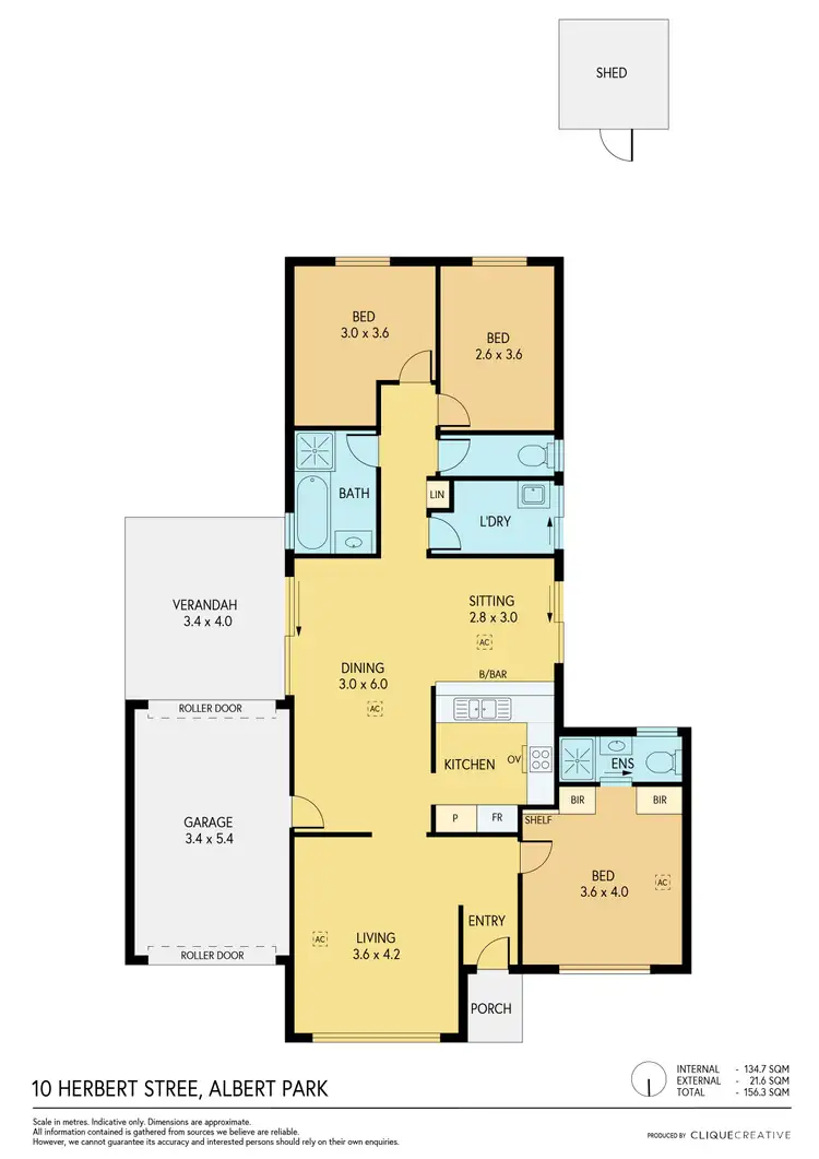 Floorplan of Homely house listing, 10 Herbert Street, Albert Park SA 5014