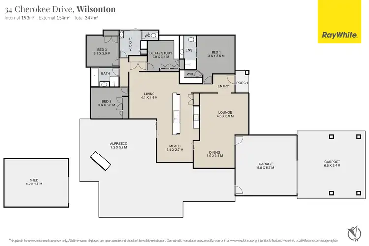 Floorplan of Homely house listing, 34 Cherokee Drive, Wilsonton QLD 4350