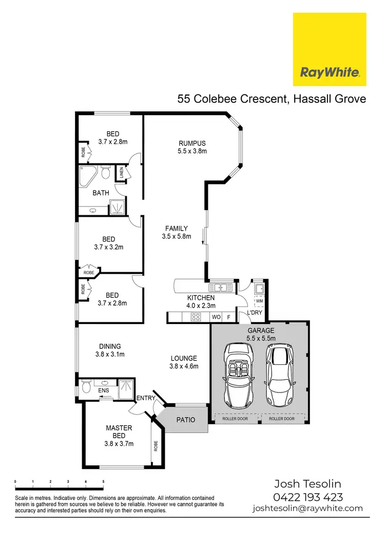 Floorplan of Homely house listing, 55 Colebee Crescent, Hassall Grove NSW 2761