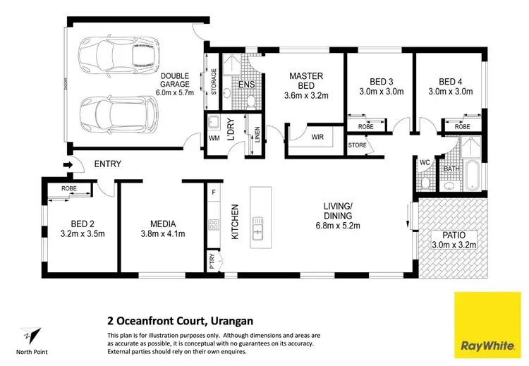 Floorplan of Homely house listing, 2 Oceanfront Court, Urangan QLD 4655
