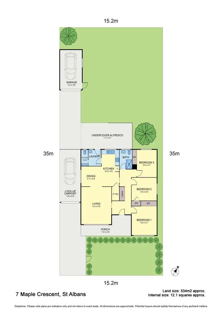 Floorplan of Homely house listing, 7 Maple Crescent, St Albans VIC 3021