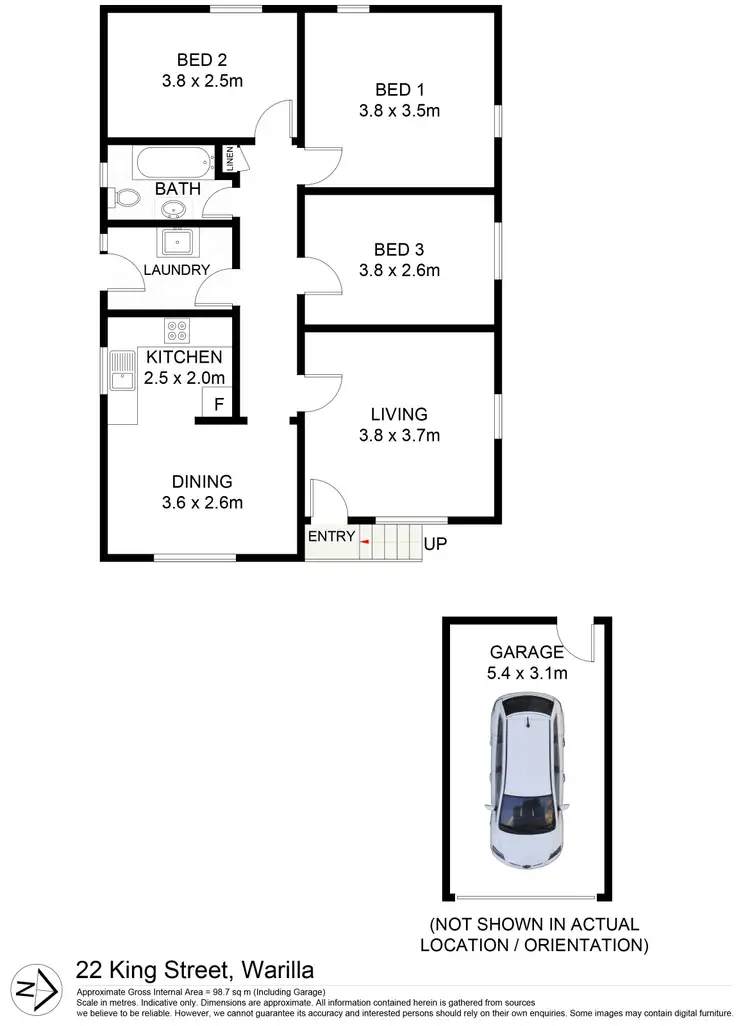 Floorplan of Homely house listing, 22 King Street, Warilla NSW 2528