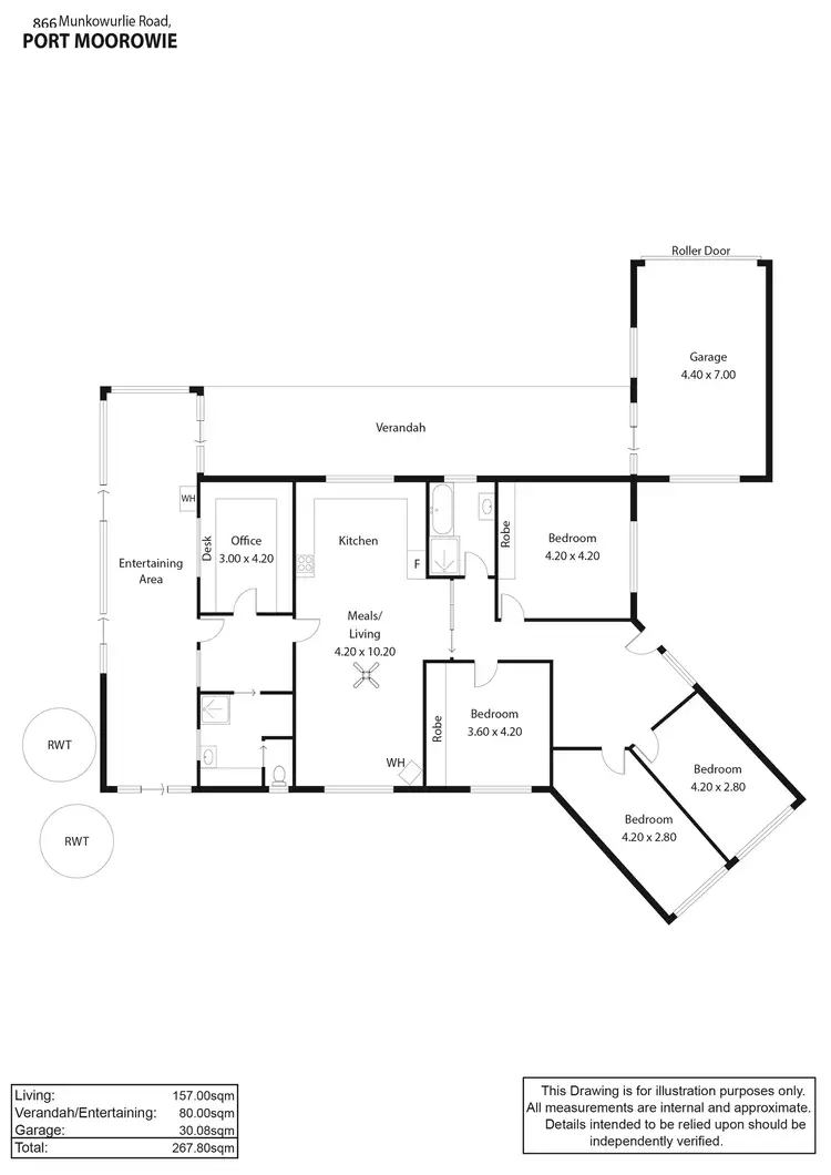 Floorplan of Homely house listing, 866 Munkowurlie Road, Port Moorowie SA 5576