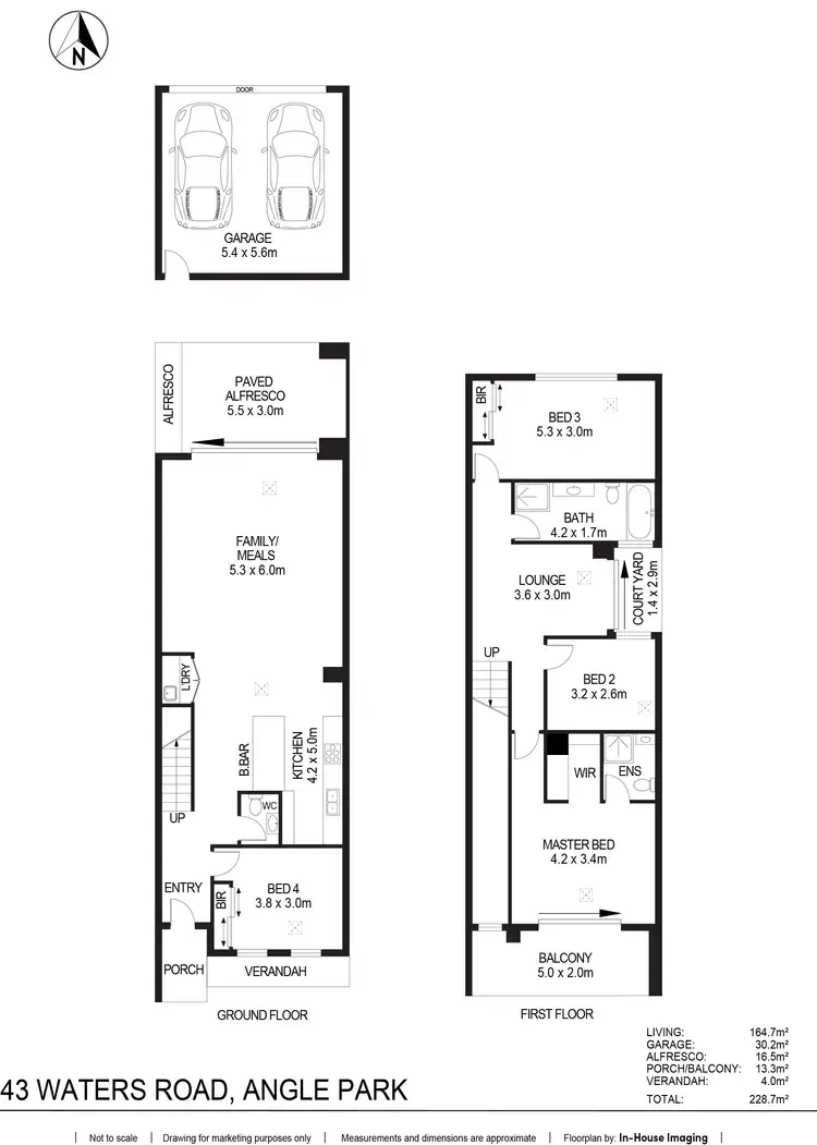 Floorplan of Homely townhouse listing, 43 Waters Road, Angle Park SA 5010