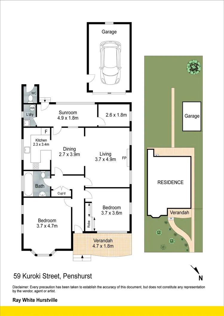 Floorplan of Homely house listing, 59 Kuroki Street, Penshurst NSW 2222