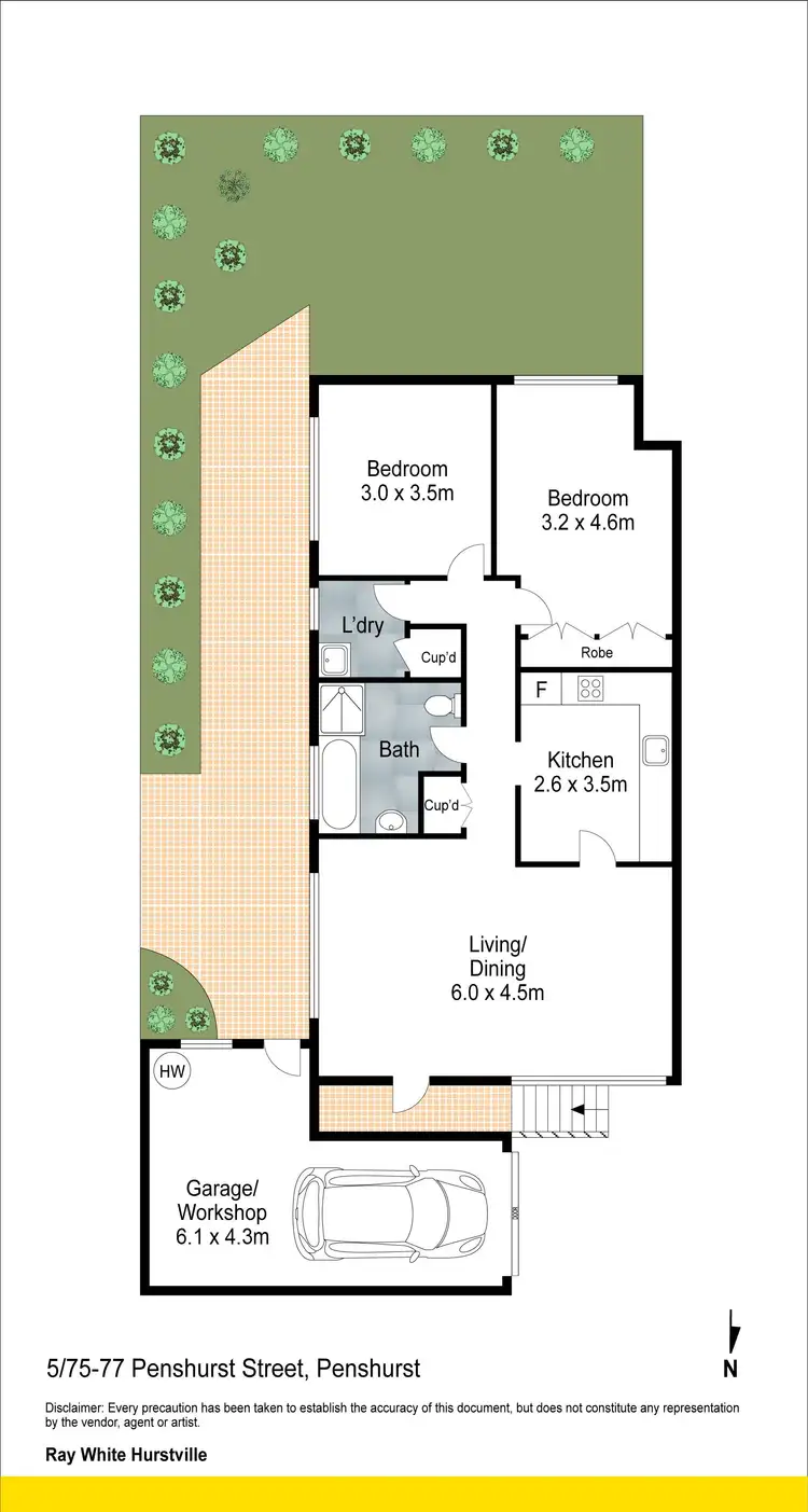 Floorplan of Homely villa listing, 5/75-77 Penshurst Street, Penshurst NSW 2222