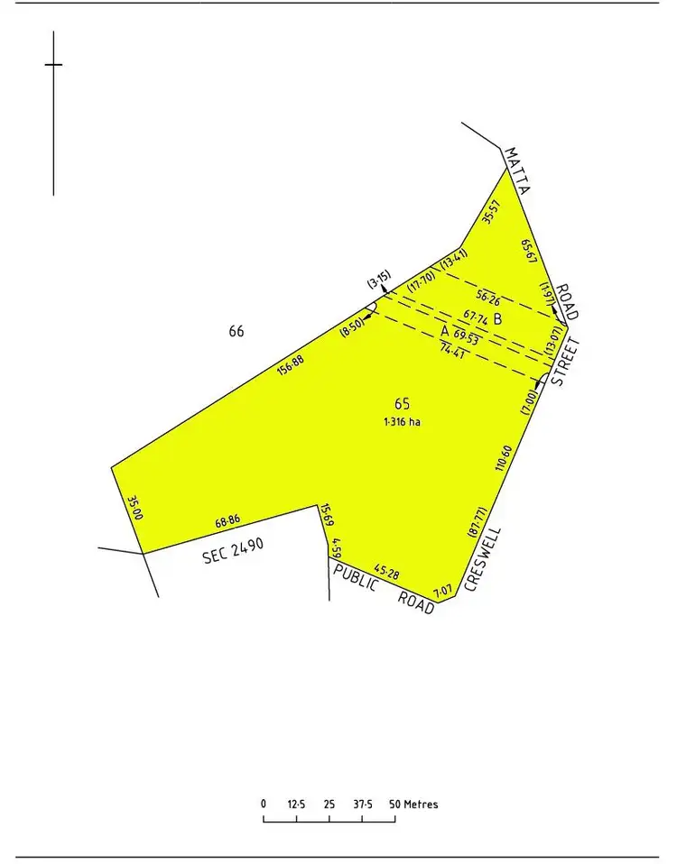 Floorplan of Homely rural property listing, Lot 65 Creswell Street, Wallaroo Mines SA 5554