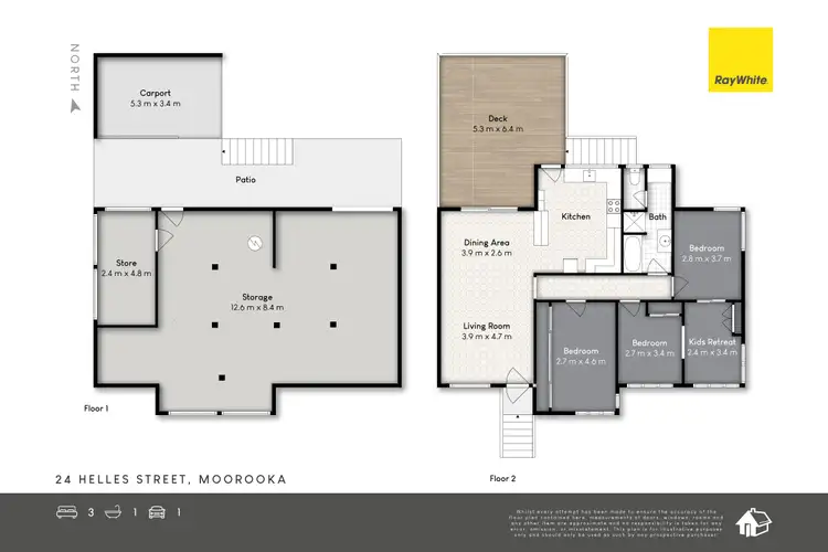 Floorplan of Homely house listing, 24 Helles Street, Moorooka QLD 4105
