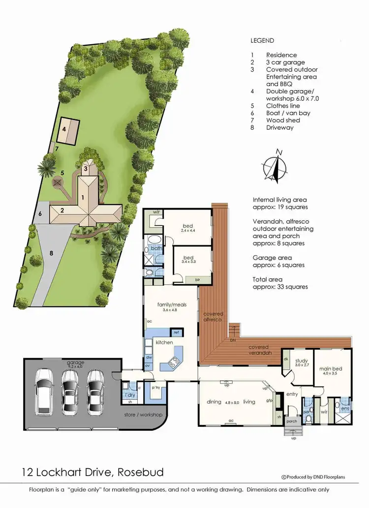 Floorplan of Homely house listing, 12 Lockhart Drive, Rosebud VIC 3939