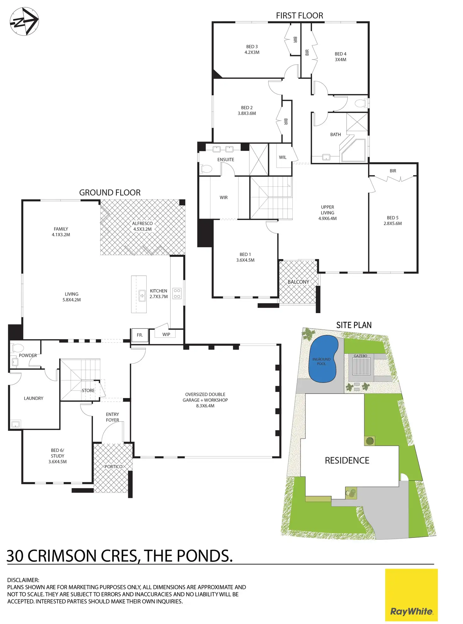 Floorplan of Homely house listing, 30 Crimson Crescent, The Ponds NSW 2769