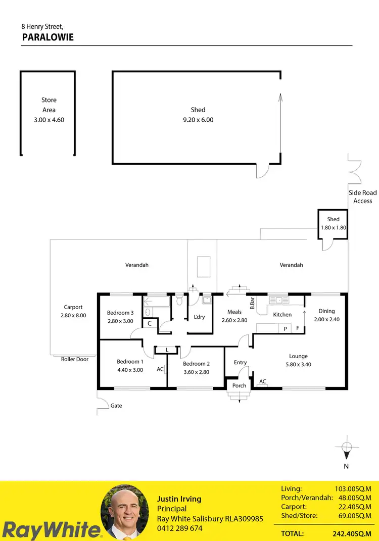 Floorplan of Homely house listing, 8 Henry Street, Paralowie SA 5108