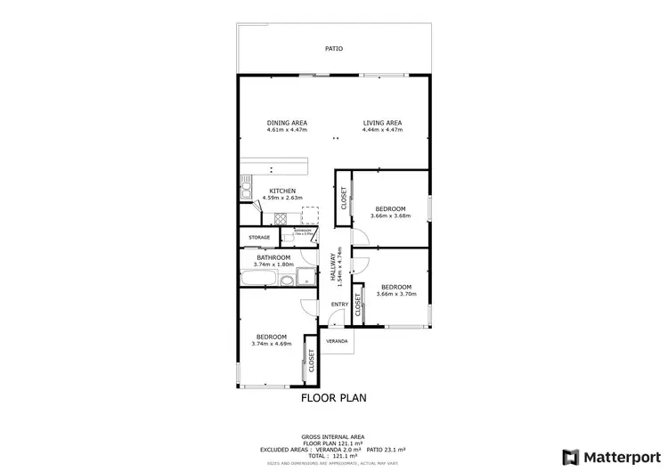 Floorplan of Homely house listing, 200 Stradbroke Avenue, Swan Hill VIC 3585