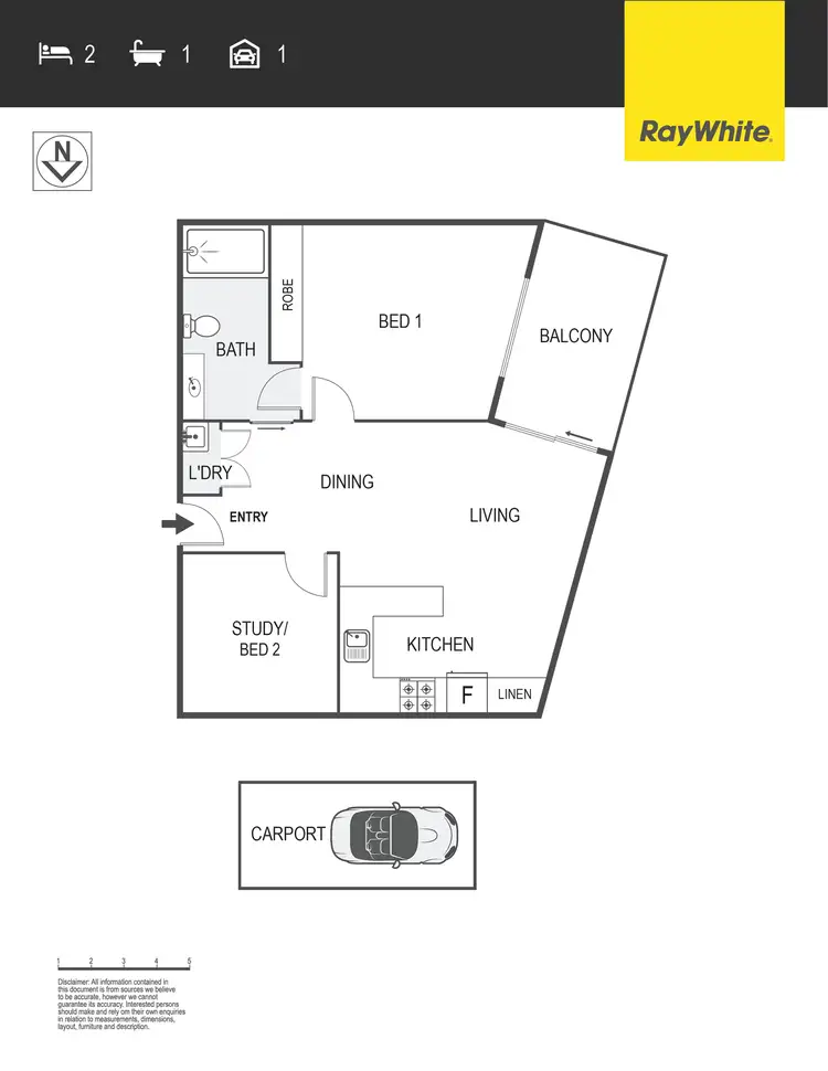 Floorplan of Homely unit listing, 7/117 Redfern Street, Macquarie ACT 2614