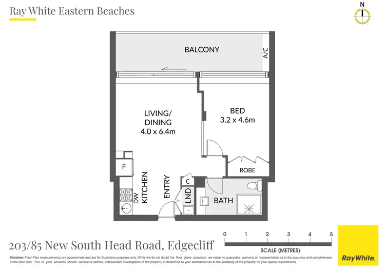 Floorplan of Homely apartment listing, 203/85-97 New South Head Road, Edgecliff NSW 2027