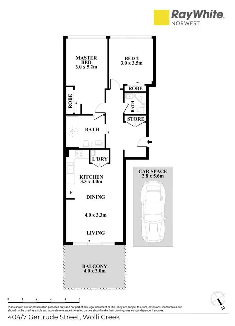 Floorplan of Homely apartment listing, 404/7-9 Gertrude Street, Wolli Creek NSW 2205