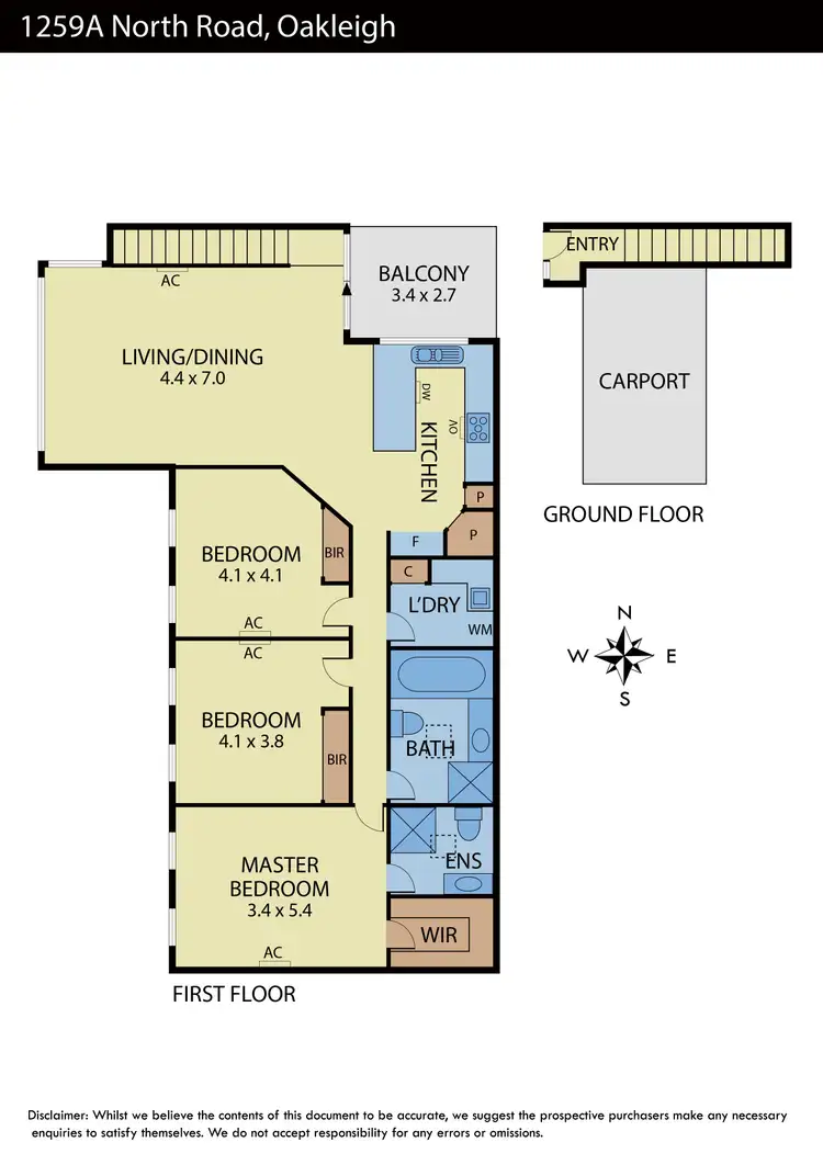 Floorplan of Homely apartment listing, 1259A North Road, Oakleigh VIC 3166