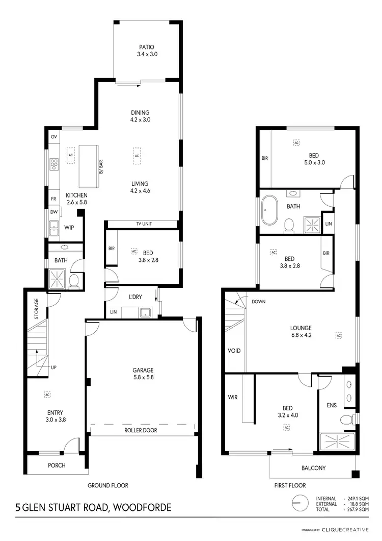 Floorplan of Homely house listing, 7 Glen Stuart Road, Woodforde SA 5072