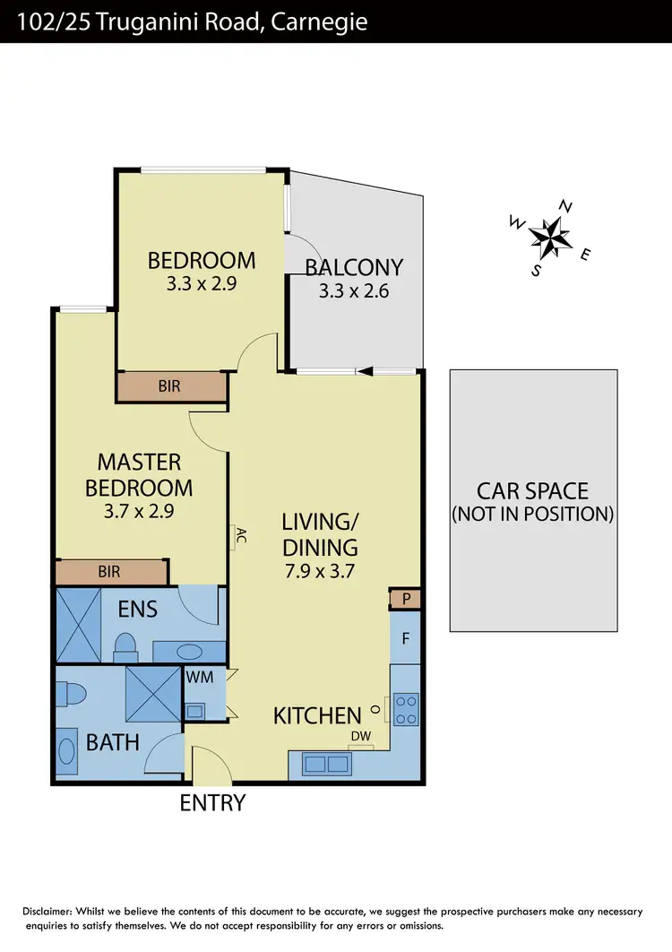 Floorplan of Homely apartment listing, 102/25 Truganini Road, Carnegie VIC 3163