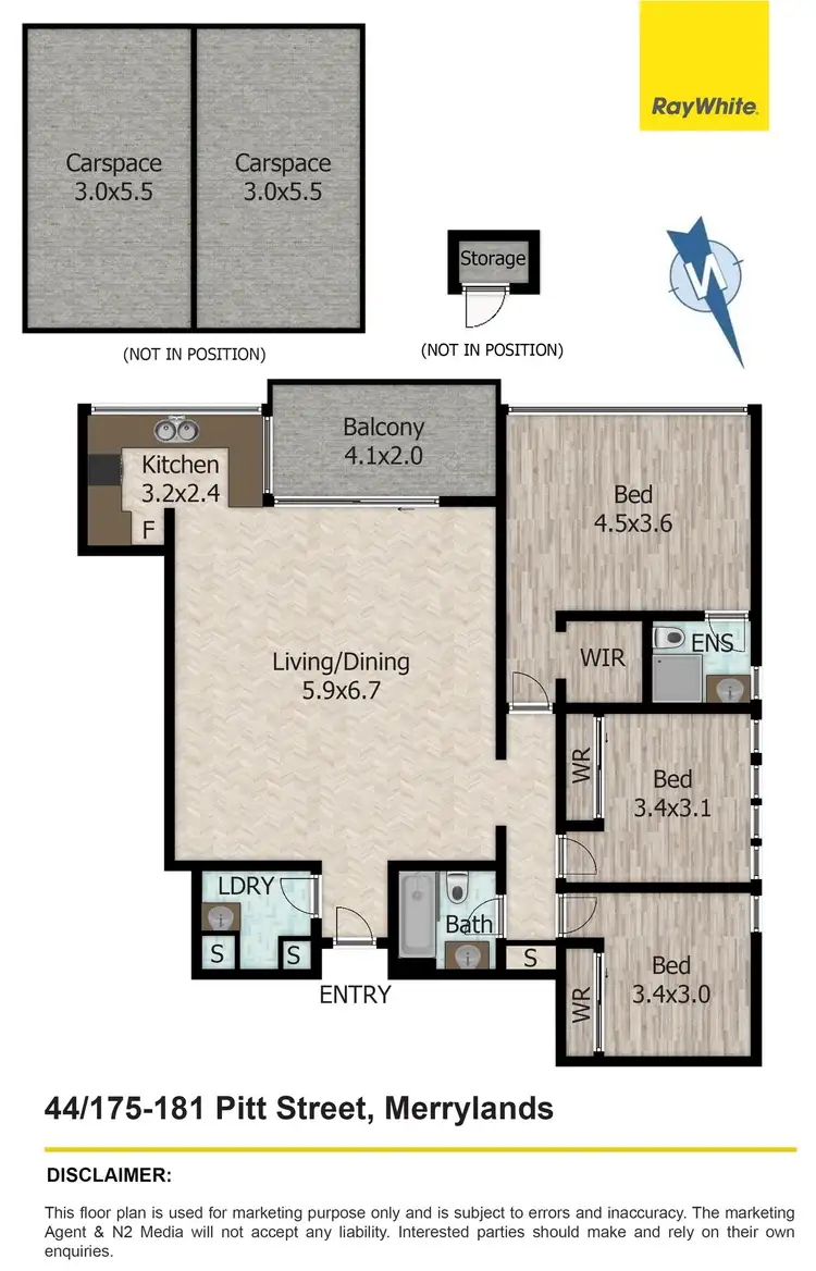Floorplan of Homely apartment listing, 44/175-181 Pitt Street, Merrylands NSW 2160