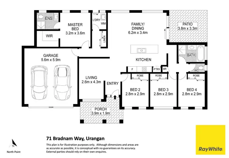 Floorplan of Homely house listing, 71 Bradman Way, Urangan QLD 4655
