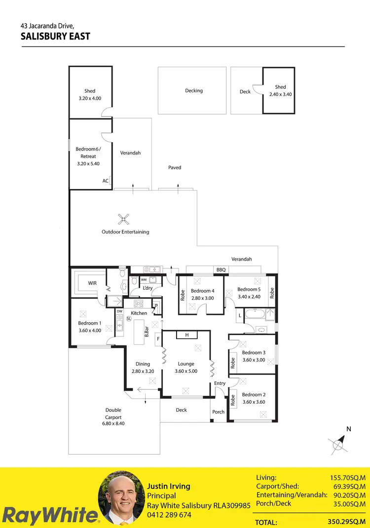 Floorplan of Homely house listing, 43 Jacaranda Drive, Salisbury East SA 5109