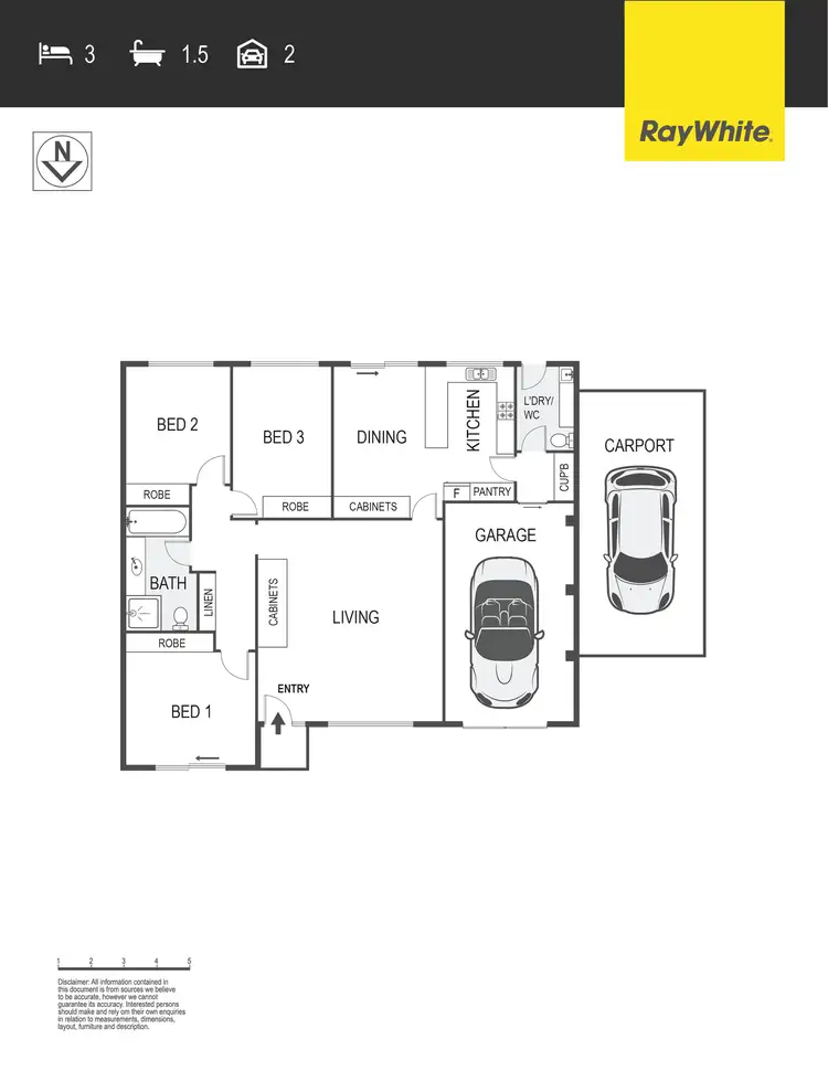 Floorplan of Homely house listing, 2 Kumm Place, Cook ACT 2614