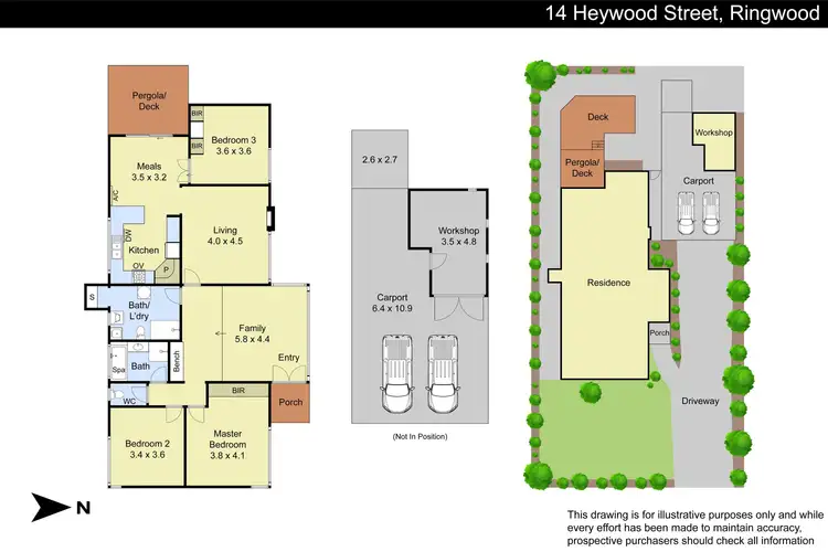 Floorplan of Homely house listing, 14 Heywood Street, Ringwood VIC 3134