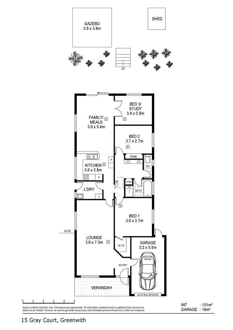 Floorplan of Homely house listing, 15 Gray Court, Greenwith SA 5125