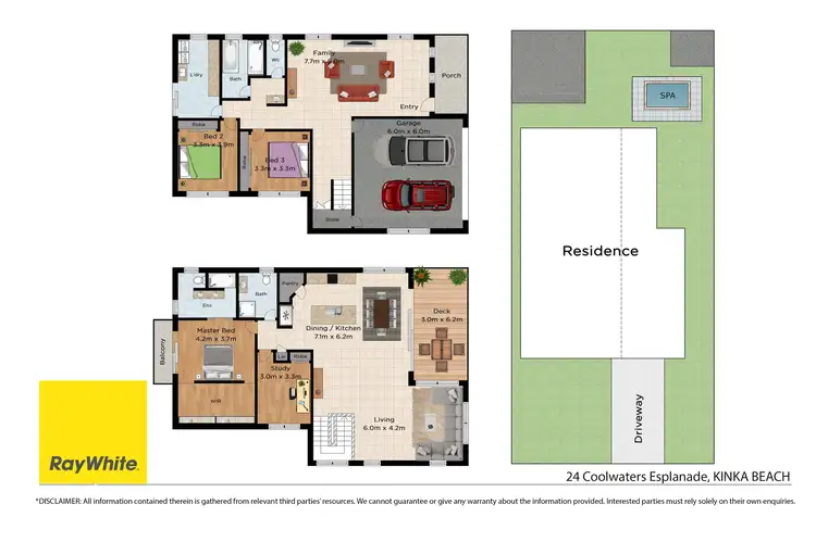 Floorplan of Homely house listing, 24 Coolwaters Esplanade, Kinka Beach QLD 4703