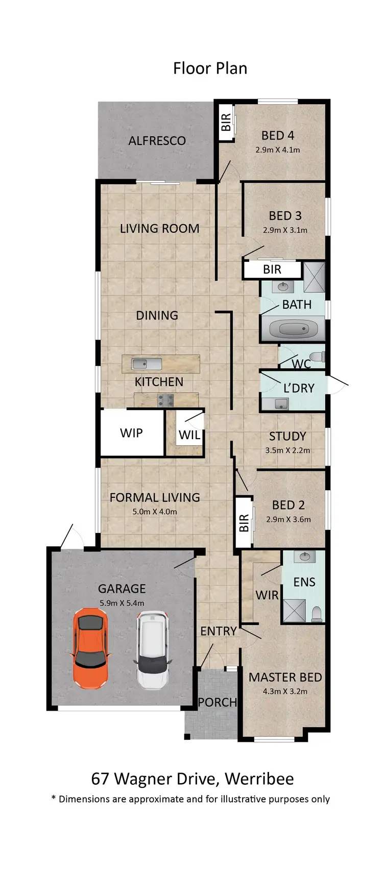 Floorplan of Homely house listing, 67 Wagner Drive, Werribee VIC 3030