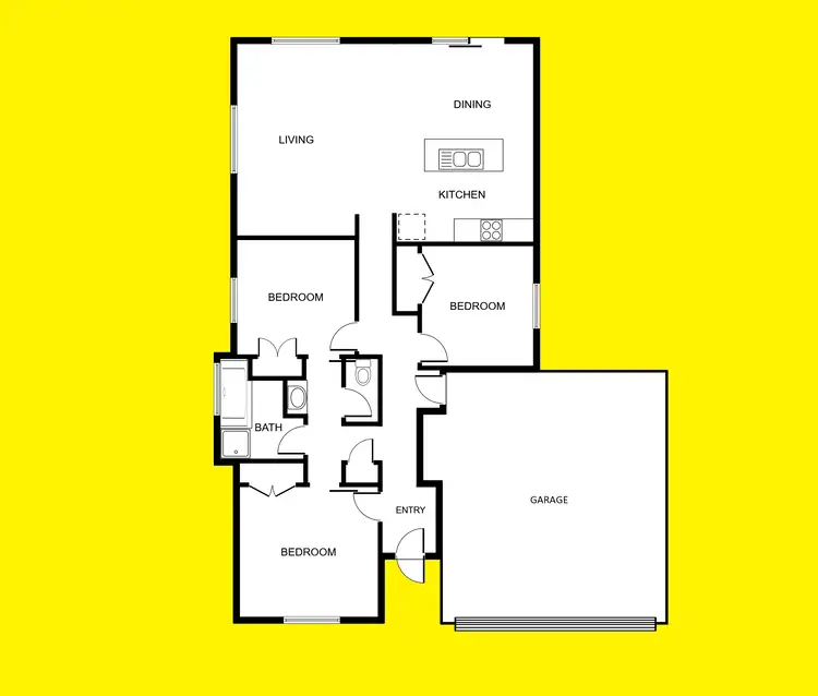 Floorplan of Homely house listing, 6 Immacolata Rise, Red Cliffs VIC 3496