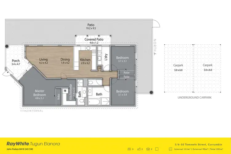 Floorplan of Homely unit listing, 1/6-10 Tomewin Street, Currumbin QLD 4223