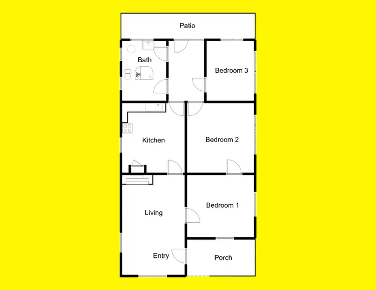 Floorplan of Homely house listing, 3 Commercial Street, Merbein VIC 3505