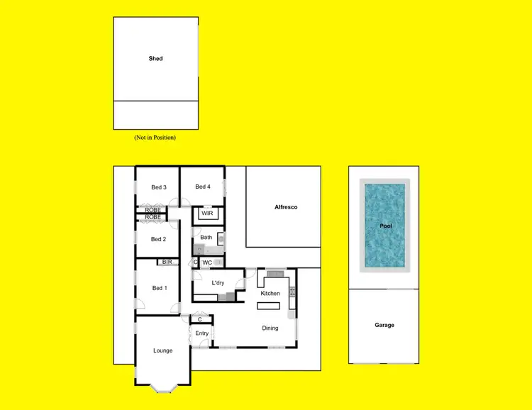 Floorplan of Homely house listing, 9 Rodwells Road, Birdwoodton VIC 3505