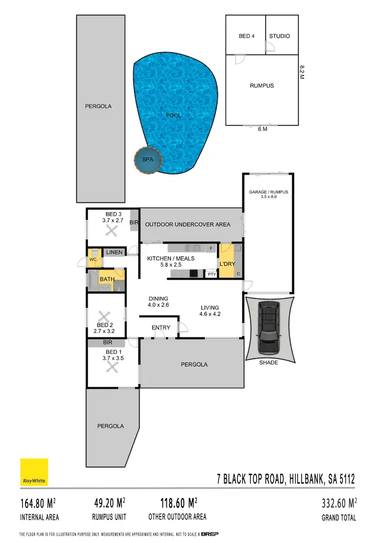 Floorplan of Homely house listing, 7 Black Top Road, Hillbank SA 5112