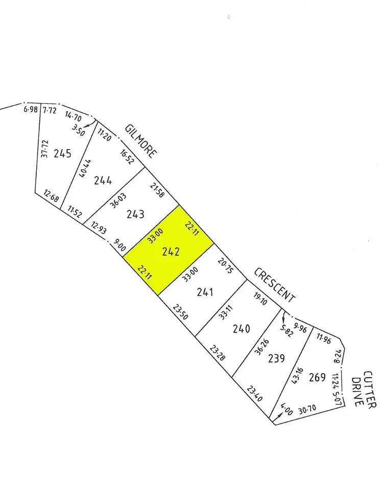 Floorplan of Homely land listing, 40 Gilmore Crescent, Wallaroo SA 5556