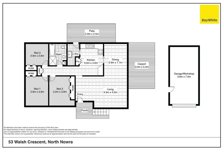 Floorplan of Homely house listing, 53 Walsh Crescent, North Nowra NSW 2541