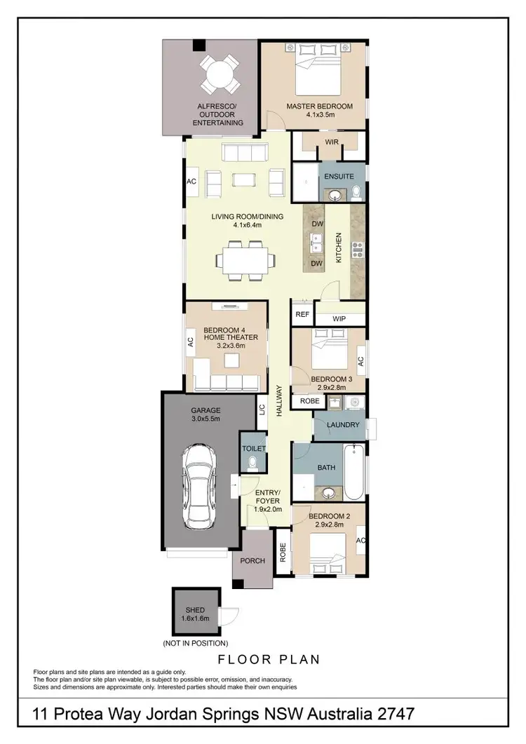 Floorplan of Homely house listing, 11 Protea Way, Jordan Springs NSW 2747