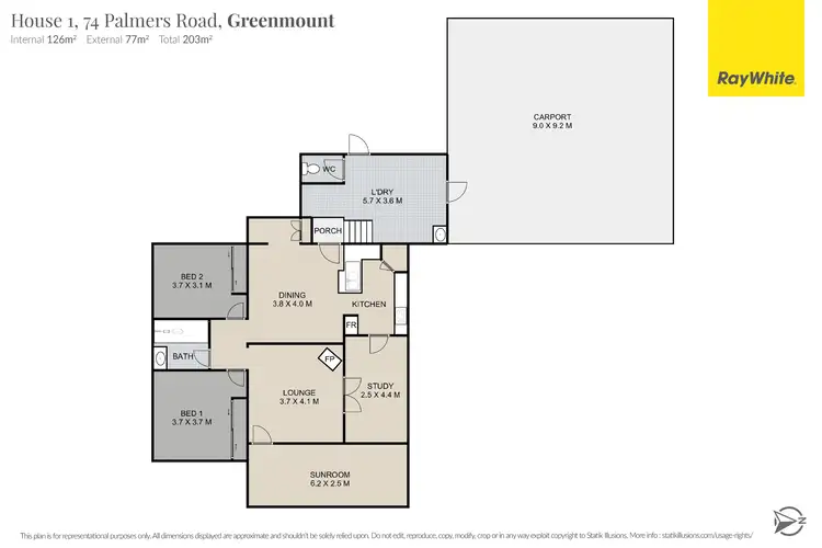 Floorplan of Homely rural property listing, 74 Palmer Road, East Greenmount QLD 4359