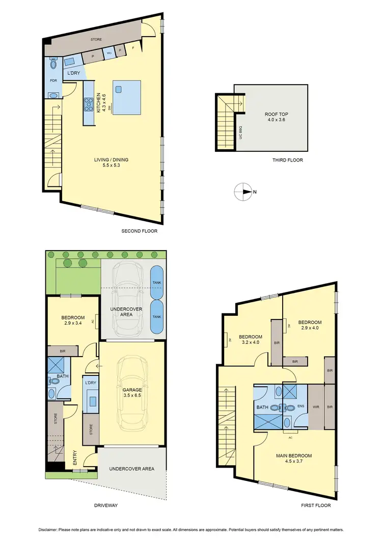 Floorplan of Homely townhouse listing, 4/160 Edward Street, Brunswick VIC 3056