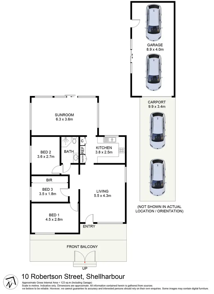 Floorplan of Homely house listing, 10 Robertson Street, Shellharbour NSW 2529
