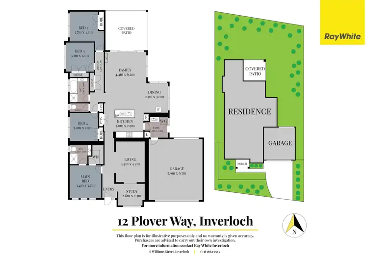 Floorplan of Homely house listing, 12 Plover Way, Inverloch VIC 3996