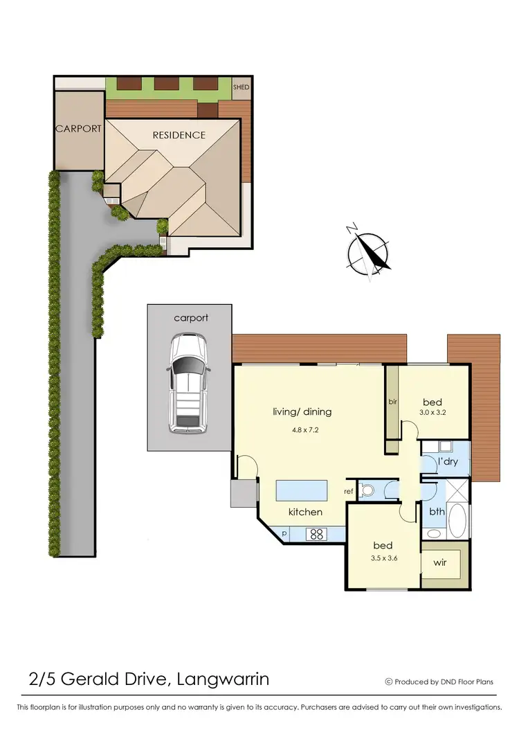 Floorplan of Homely unit listing, 2/5 Gerald Drive, Langwarrin VIC 3910