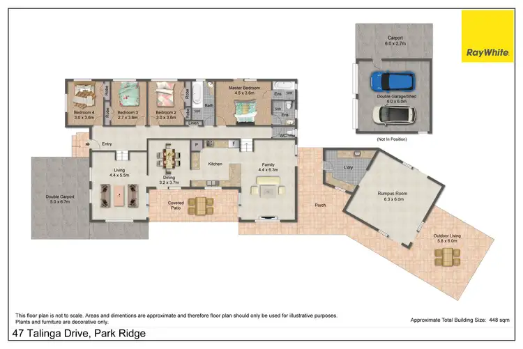 Floorplan of Homely house listing, 47 Talinga Drive, Park Ridge QLD 4125