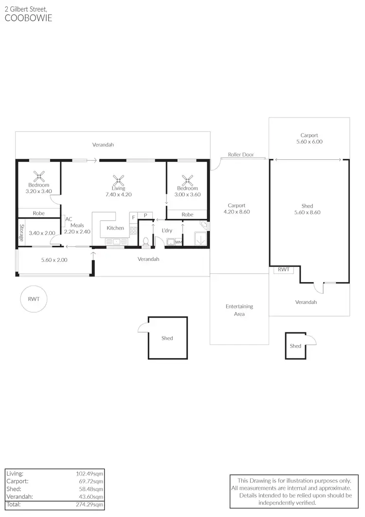 Floorplan of Homely house listing, 2 Gilbert Street, Coobowie SA 5583