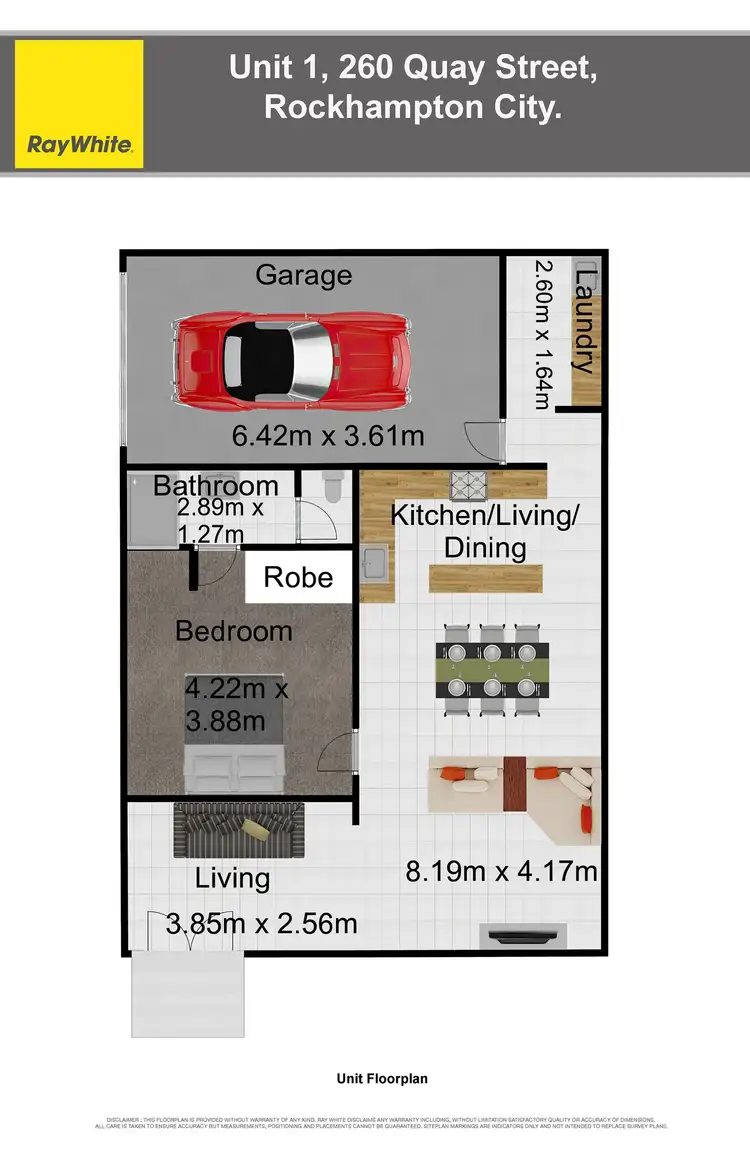 Floorplan of Homely apartment listing, 1/260 Quay Street, Rockhampton City QLD 4700